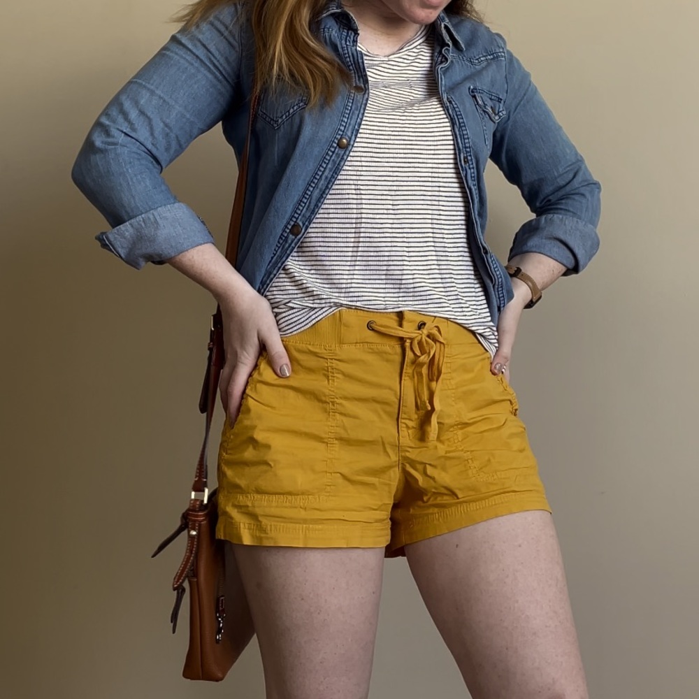 Super Cute JCPenny Yellow Shorts!
